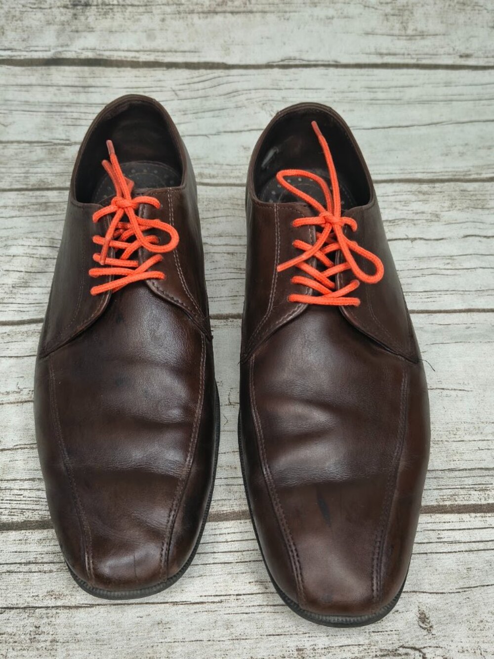 Allen Edmonds "Santa Monica" Brown Leather Derby Dress Shoes - Men's Size 9.5 D